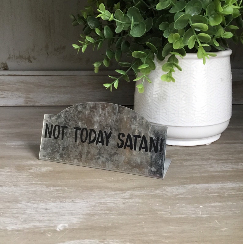 Desktop Metal Sign Tiered Tray Decor Easter Gift Desktop Sayings Custom Quotes Available Ready to Ship image 4