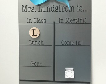 Where Is the Principal - Magnet Board - Teacher Gift  - Where is Teacher - Classroom - Where Am I Magnet Board  - Teacher Planner