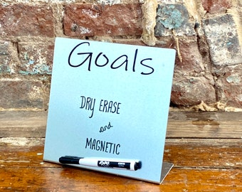 Goals Board 2022 - Magnet Board - Dry Erase Board - Goal Setting - Vision Board - Magnetic Message Board - Memo Board