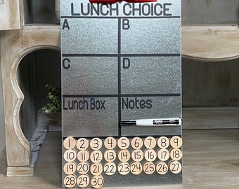 Lunch Count Magnet Board - Classroom Organizer - Back to School 2023 - Classroom Lunch Choice - Magnet Board - Number Magnets - Lunch Choice