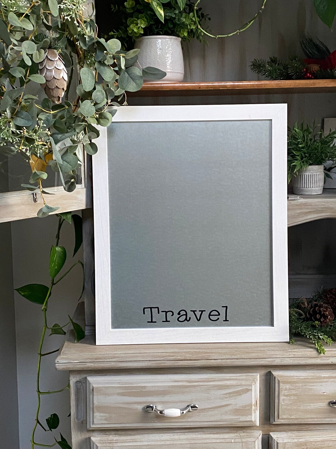 Travel Board Dry Erase Board FREE PERSONALIZATION Framed