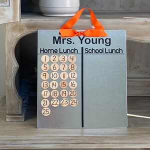 Magnetic Lunch Choice Board - Teacher Classroom Organizer with Magnets image 3