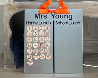 Lunch Count - Magnetic - Two Section - Magnet Board - Lunch Choice -  Organize - Magnets Included