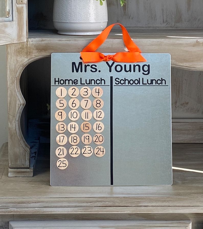 Magnetic Lunch Choice Board - Teacher Classroom Organizer with Magnets image 3