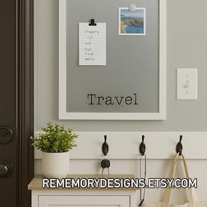 Framed Magnet Board: Travel Photo Display, Dry Erase (16x20), Free Personalization
