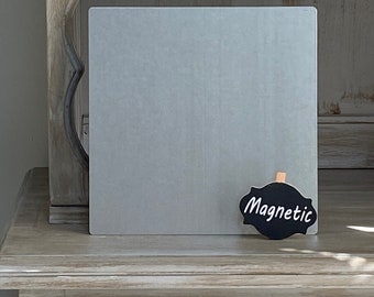 DIY Magnet Board - 10" x 10"-  Magnetic Board - Knitting Pattern Holder - Steel Magnet Board - Hanging - Picture Frame - Memo Board