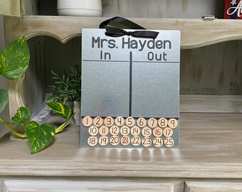 Classroom Check In - Magnetic - Where Am I - Magnet Board - Student In Out Board - Custom Classroom Organize - Student In Out Board - Number