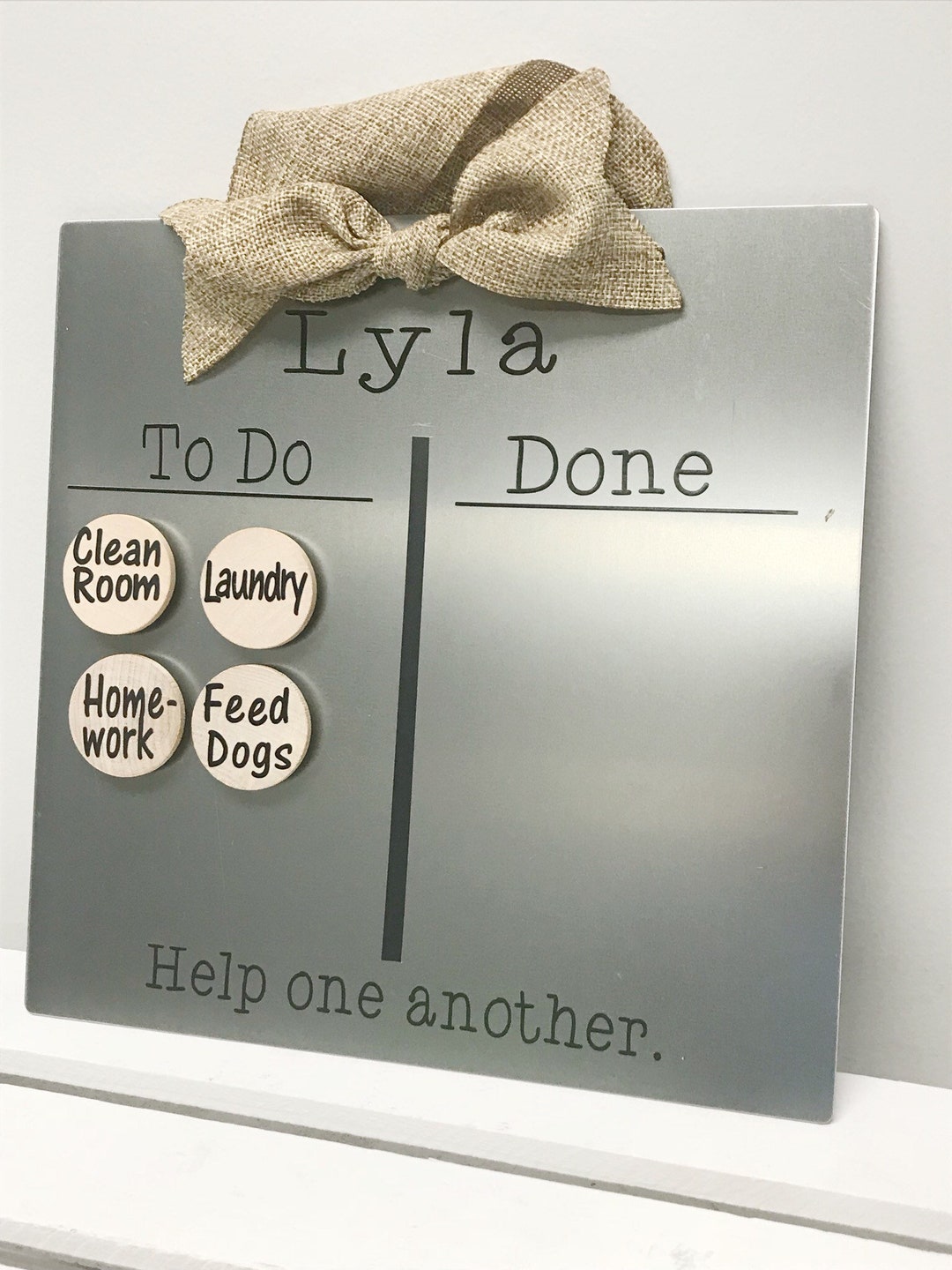 Magnetic Chore Chart - Kids Chore Board - Custom Chore Chart ...