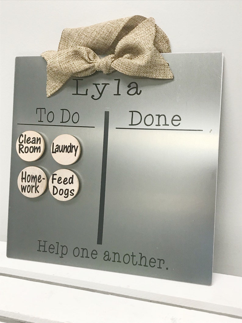 Magnetic Chore Chart Kids Chore Board Custom Chore Chart - Etsy