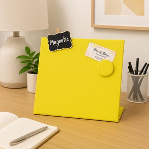 Magnet Board  - Fabric Wrapped - Desktop Message Board - Photo Board - Color Choice - Magnet Board - Message Board -
