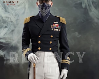 メンズ ナポレオン軍燕尾服ジャケット – 英国海軍士官制服コート