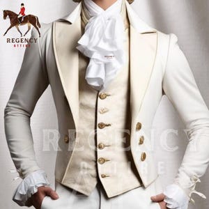 Cosplay Regency Tailcoat Jacket for Men | 18th Century Wool Tailcoat | Custom made Victorian Era Costume | Regency LARP Outfit - Drama suit