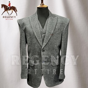 Brand New Mens 3 Piece Suit - Peaky Blinders Tweed Herringbone - Wedding Suit Custom Tailored - High quality Formal Thomas Shelby Suit
