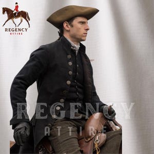 Men&#39;s Regency 18th Century Rocco Colonial Regency Jacket -  1800&#39;s Aristocrat Tailcoat Jacket - Theatre Tailcoat  - Cosplay Roleplay Jacket