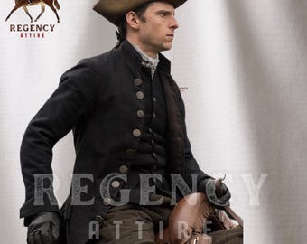 Men&#39;s Regency 18th Century Rocco Colonial Regency Jacket -  1800&#39;s Aristocrat Tailcoat Jacket - Theatre Tailcoat  - Cosplay Roleplay Jacket
