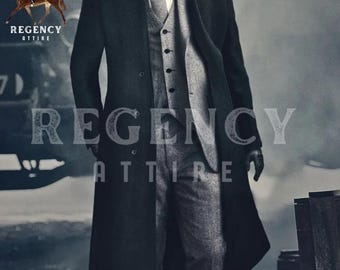 Men's Custom Tweed 3-Piece Suit – Thomas Shelby Style Wedding Attire