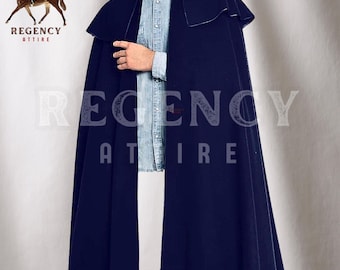 Men's Wool Garrick Cape - Regency, Historical Reenactment