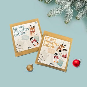 Kit de Bricolage Étiquettes de Noël, Étiquettes de Noël DIY, Kit Créatif Noël, Bricolage de Noël, Kit de Bricolage