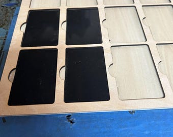 Aluminum business card Laser engraving Template jig