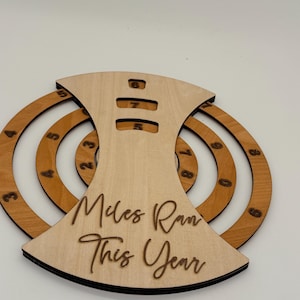 Miles Ran Tracker Laser File (SVG, AI, DXF)