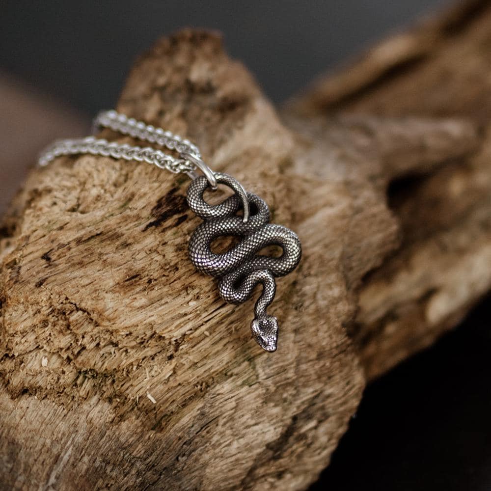 ★関税/送料込★MISCHIEF★RHOMBUS SNAKE NECKLACE Bone Snake Pendant, White Snake Necklace, Handcarved - Etsy