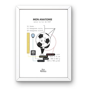 football print, digital download, soccer ball, real dimensions of a ball, boy&#39;s room decoration, soccer illustration