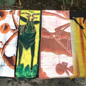 Batik and Batik Style Vintage Wall Hangings Varied Prices African and Indonesian Unsigned
