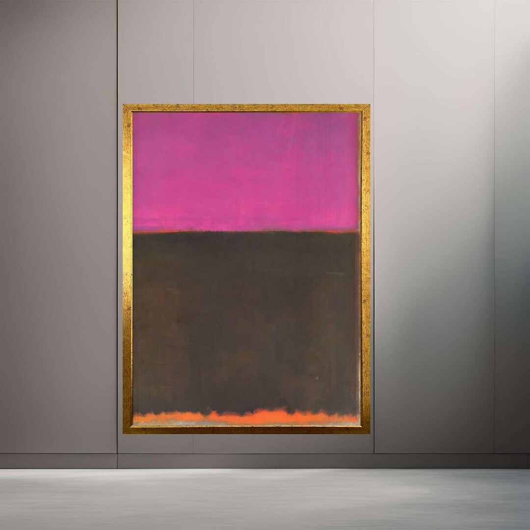 Marc Rothko Frames Mark Rothko Minimalist Modern Frame Canvas Wall Art Print - Etsy