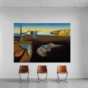 Salvador Dali Canvas, Salvador Dali Wall Art, Salvador Dali Clocks Modern Frame Canvas Wall Art Print