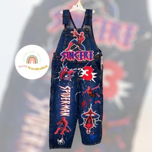 Personalized Kids Custom Character Birthday Overalls, Custom Overall Birthday Outfit, Shirt and Overall Set, ANY THEME