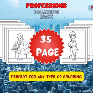 Professions Coloring Pages: 35 Community Helper Printables (PDF Download)