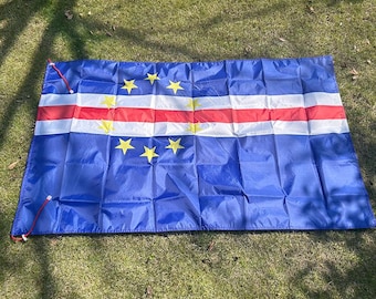 Cape Verde Flag Shawl Cape, Cape Verde Fan Cape Costume, Cape Verde Flag Poncho