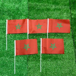 Marokko-handvlag Mini-Marokkaanse vlag voor evenementen en vieringen