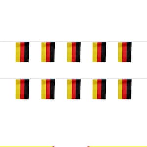 Banderines de Alemania (20 unidades) / Guirnalda de banderines de Alemania (14 x 21 cm)