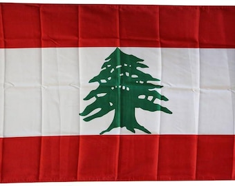 The Republic of Lebanon Lubnan flag Indoors or Outdoors