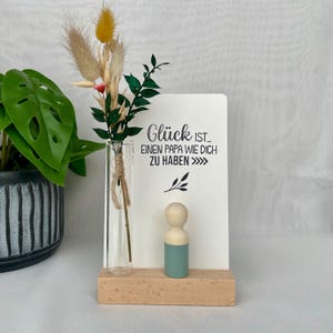 Vatertags Geschenk  | Geburtstagsgeschenk für Papa Holzfigur