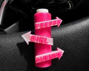 Pretty Girl Avenue Sign Chapstick Holder | 3D-Printed Car, Desk, Vanity Decor | Sabrina House Tour