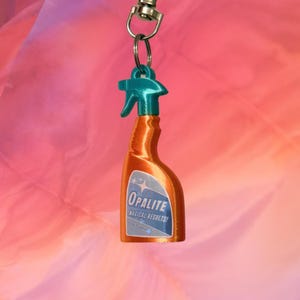 Opalite + Nope-Alite Spray Bottle Keychain and Bag Charm | 3D-Printed