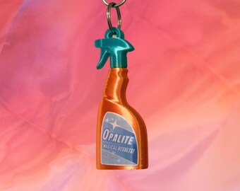 Opalite + Nope-Alite Spray Bottle Keychain and Bag Charm | 3D-Printed