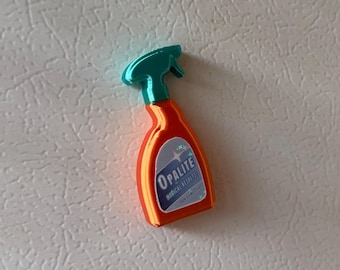 Opalite Spray Bottle Magnet | 3D-Printed Decor for Fridge, Locker, Whiteboard