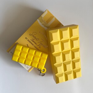 Sabrina Sweet Tooth Perfume Keychain Charm or Figurine | Espresso, Lemon Pie, Cherry | 3D-Printed Lemon Pie (Yellow)