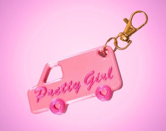 Pretty Girl Clean-Up Crew Van Keychain | Where Your Dreams Come True! | House Tour Charm