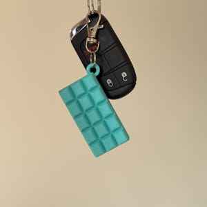 Sabrina Sweet Tooth Perfume Keychain Charm or Figurine | Espresso, Lemon Pie, Cherry | 3D-Printed Tears (Teal)
