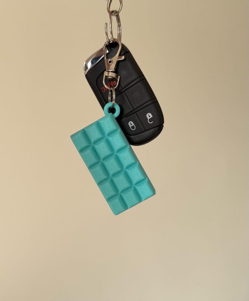 Sabrina Sweet Tooth Perfume Keychain Charm or Figurine | Espresso, Lemon Pie, Cherry | 3D-Printed Tears (Teal)