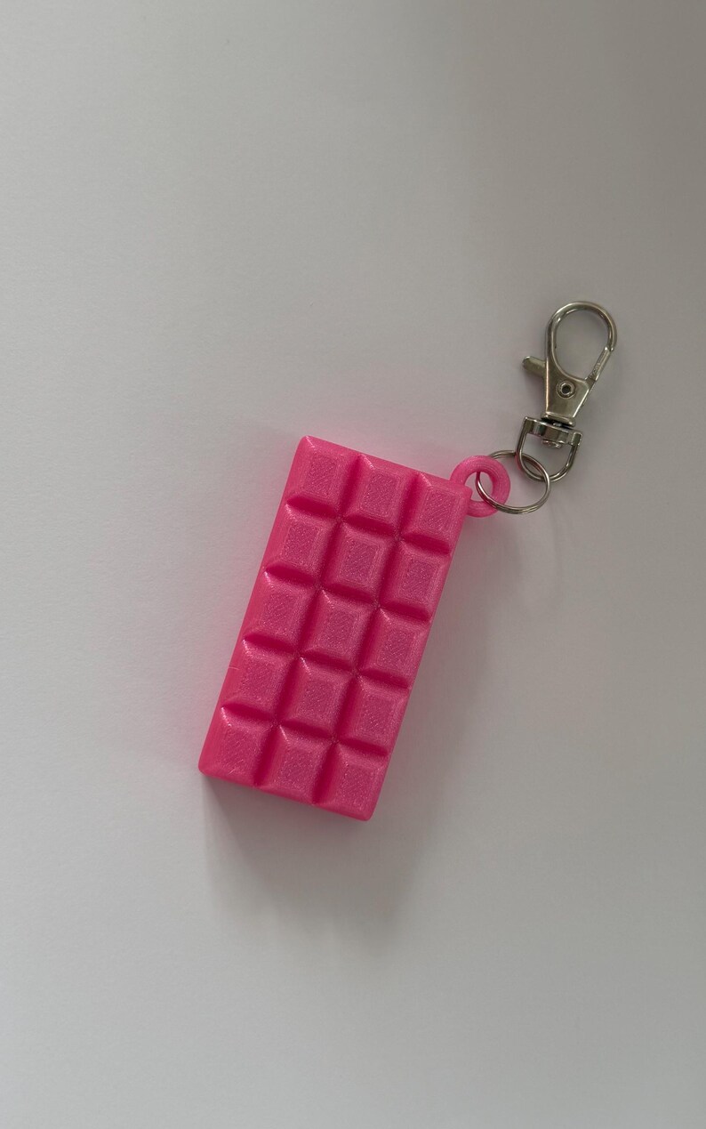 Sabrina Sweet Tooth Perfume Keychain Charm or Figurine | Espresso, Lemon Pie, Cherry | 3D-Printed Sugar (Pink Glitter)