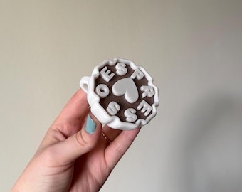 Espresso Mini Cafe Teacup Figurine | Short n’ Sweet Coffee Mug Decor | 3D-Printed