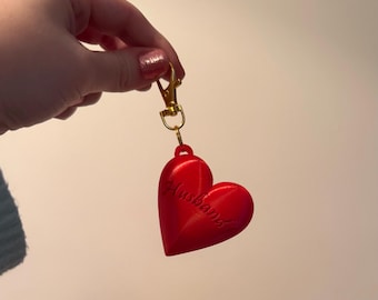 WHERE is MY HUSBAND! Keychain | Inspired by the Hit Raye Single Artwork  | 3D-Printed Heart Charm