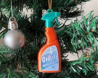 Opalite Spray Bottle Ornament | Various Sizes | 3D-Printed Merch | Christmas Tree Decoration