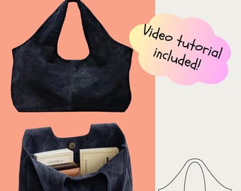 Naaipatroon hobo-tas | Draagtas, schoudertas, geschikt voor beginners (pdf-download)