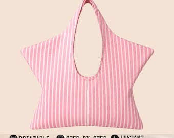 Star Bag Sewing Pattern | Beginner Friendly Tote Bag Tutorial (PDF Download)